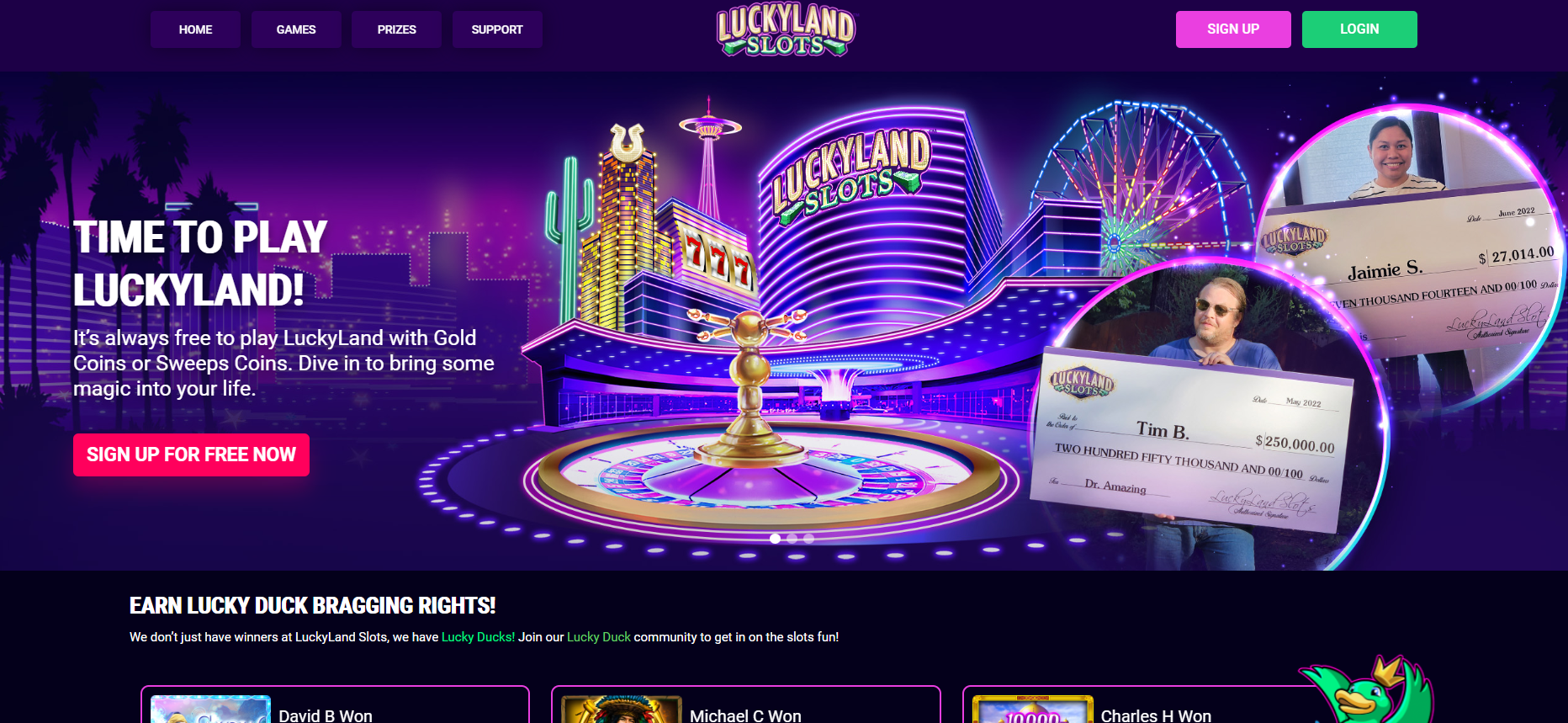 Get $1000 Welcome Bonus in Luckyland  USA